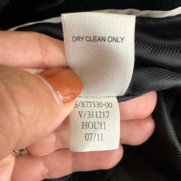 2/$30 Banana Republic Velvet Tuxedo Blazer Suit Jacket Black 4 #BAG8 - Picture 6 of 8